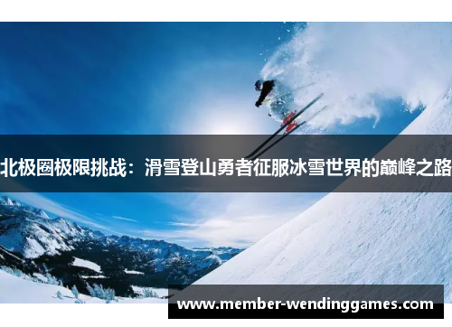 北极圈极限挑战：滑雪登山勇者征服冰雪世界的巅峰之路