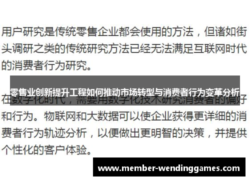 零售业创新提升工程如何推动市场转型与消费者行为变革分析