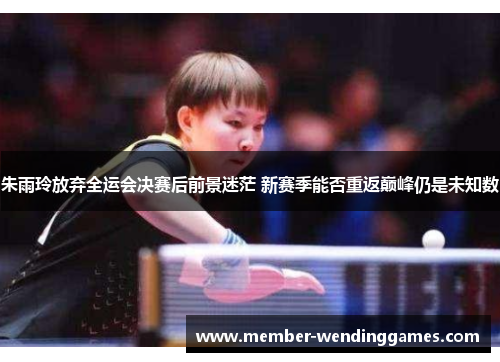 朱雨玲放弃全运会决赛后前景迷茫 新赛季能否重返巅峰仍是未知数